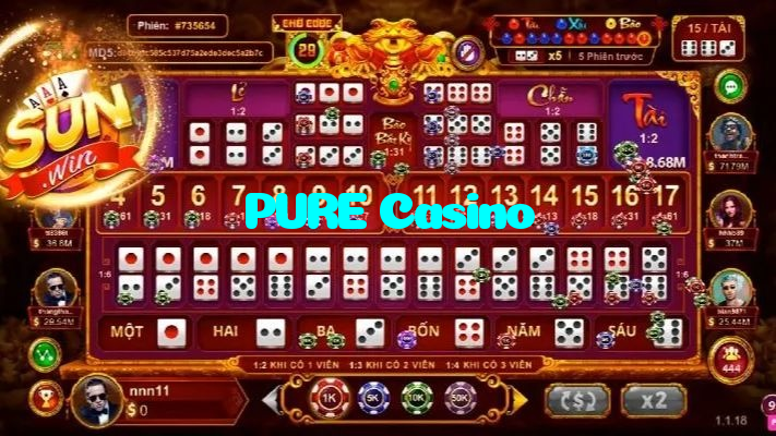 available types of PURE Casino bet including pre-match live express and system bets
